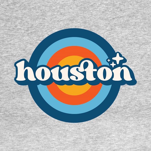 Vintage Houston Sunset Seal // Retro City Emblem for Houston, Texas by Now Boarding